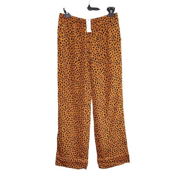 Joie Pants Womens Small Animal Print Pull On Lounge Wear Mob Wife Pockets New - Picture 5 of 14